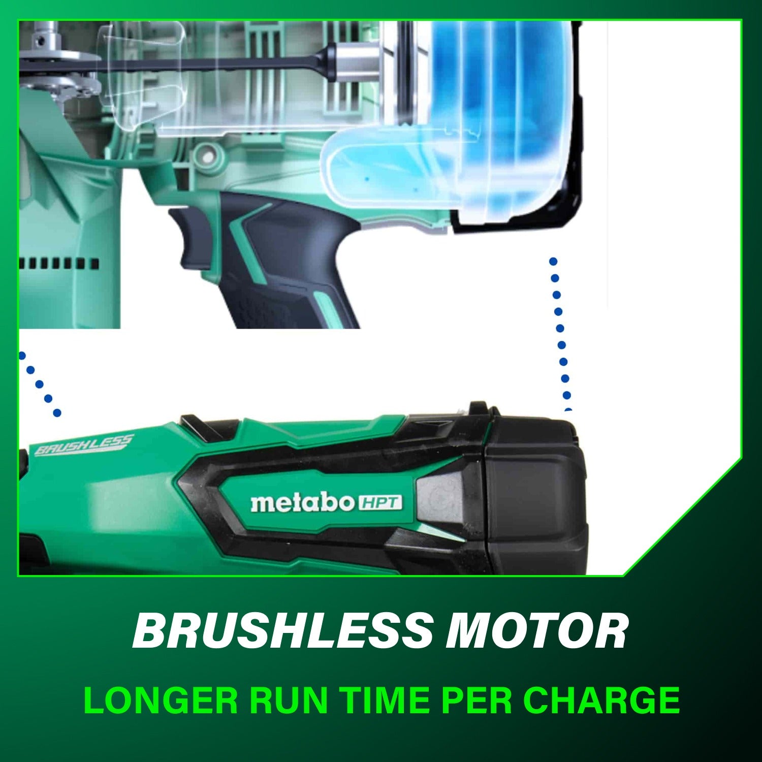 Metabo HPT 18V MultiVolt Cordless 30° Paper Tape Framing Nailer Kit