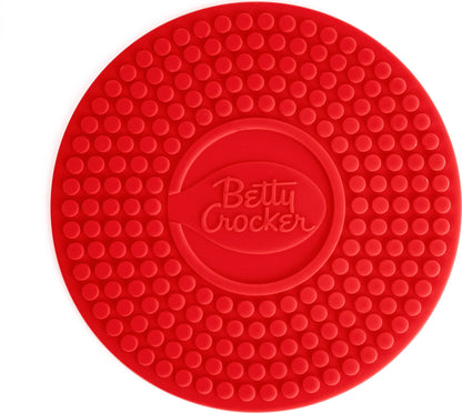 Betty Crocker 728660 9" Silicone Trivet - Red