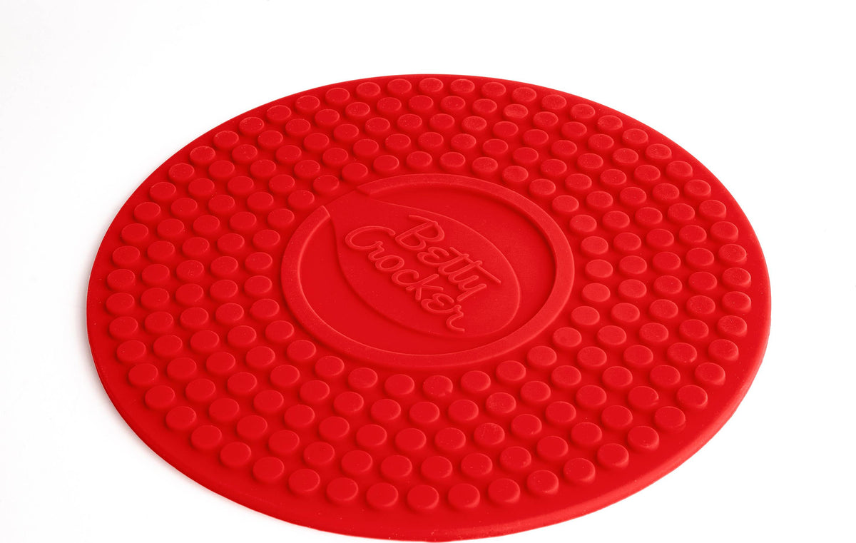 Betty Crocker 728660 9" Silicone Trivet - Red