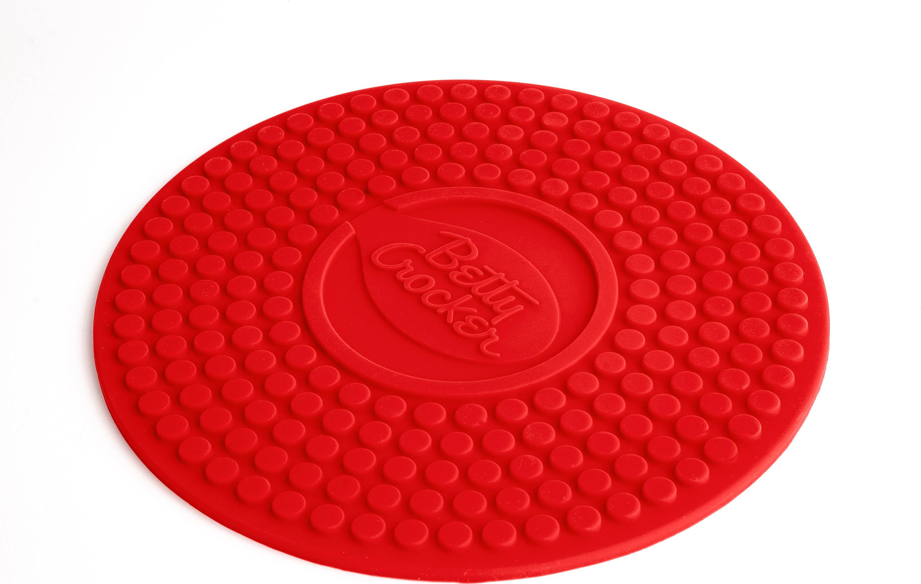 Betty Crocker 728660 9" Silicone Trivet - Red