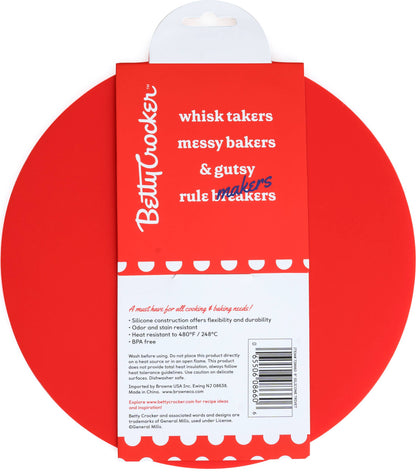 Betty Crocker 728660 9" Silicone Trivet - Red