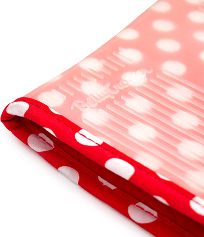 Betty Crocker 728663 11.75" Oven Mitt with Red & White Poka Dots