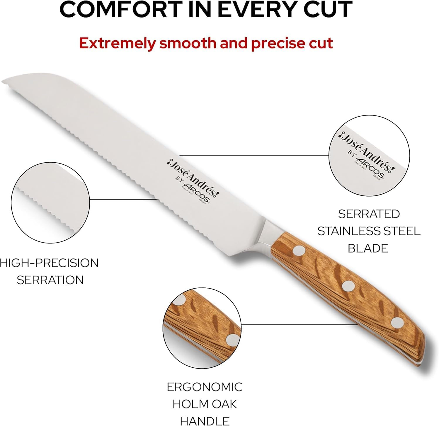 Arcos José Andrés Kitchen Knives Starter Kit - 3Pcs