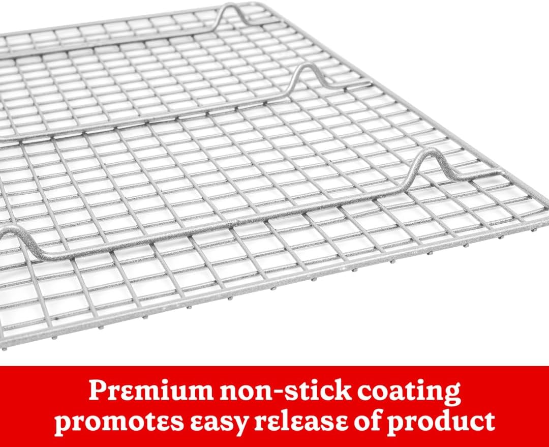 Betty Crocker Chef's Starter with Oven Mitt Rectangular Pan Silicone Trivet Brush Turner Cooling & Icing Rack - Bundle