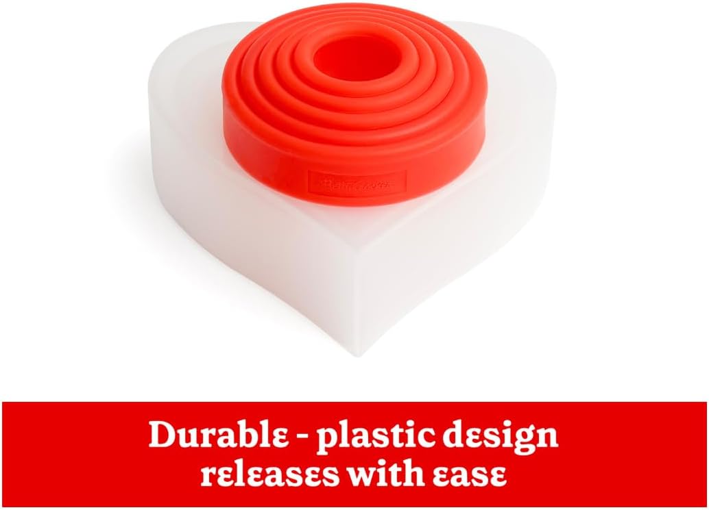 Betty Crocker Hearts Geometric Fluted & Circles Cookie Cutter - Bundle