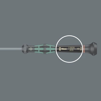 Wera - 2050 PH Screwdriver for Phillips screws for electronic applications, PH 1 x 80 mm