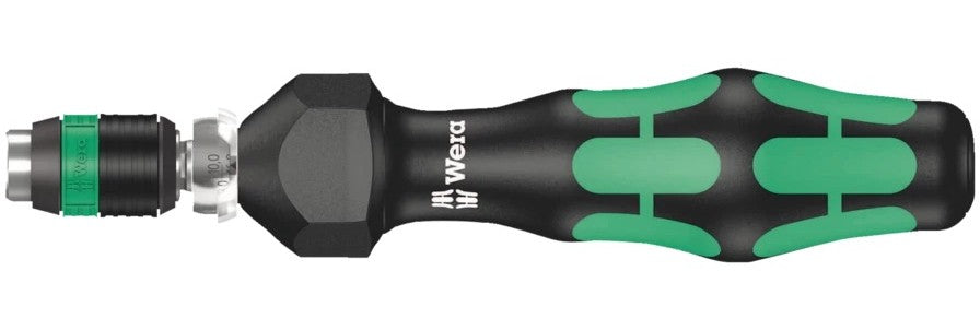 Wera - Series 7400 Kraftform adjustable torque screwdrivers (2.5-29.0 in. lbs.) with Rapidaptor quick-release chuck, 7445 x 2.5-11.5 in. lbs.