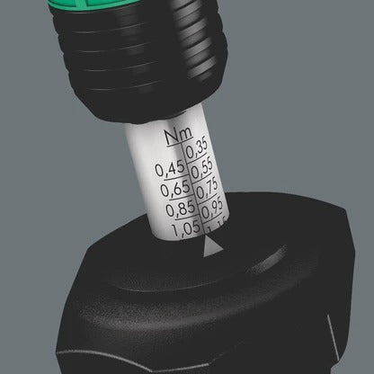 Wera - Series 7400 Kraftform adjustable torque screwdrivers (2.5-29.0 in. lbs.) with Rapidaptor quick-release chuck, 7446 x 11-29 in. lbs.