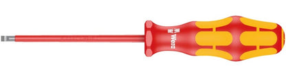 Wera - 160 iS VDE Insulated screwdriver with reduced blade diameter for slotted screws, 0.6 x 3.5 x 100 mm