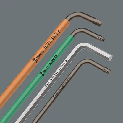 Wera - 950/9 Hex-Plus 1 SB L-key set, metric, chrome-plated, 9 pieces