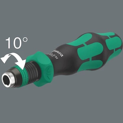 Wera - 838 RA-R M Bit-holding handle with ratchet functionality, 1/4", 1/4" x 123.5 mm