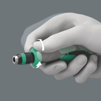 Wera - 838 RA-R M Bit-holding handle with ratchet functionality, 1/4", 1/4" x 123.5 mm