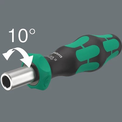 Wera - 838 RA S Bit-holding handle with ratchet functionality, 1/4", 1/4" x 102 mm