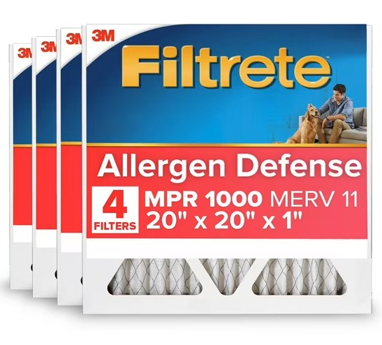 Filtrete 20 x 20 x 1 MPR1000 Furnace Filter - 4 Pack
