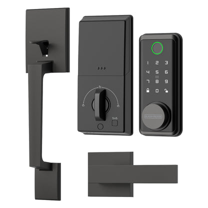 Black & Decker Smart Lock with Entrance Handle & Gateway - Black