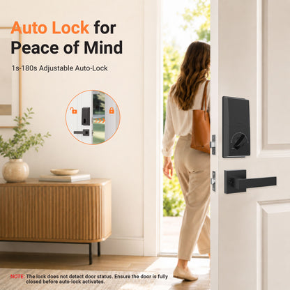 Black & Decker Smart Lock avec poignée d'entrée et passerelle - Noir