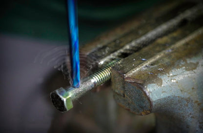 Spyder 3/8" HSS Drill Bit with Hex Shank - Mach-Blue Armor Plating
