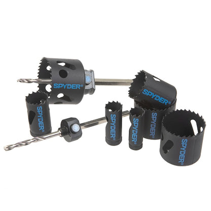 Spyder Piece Bi-Metal Hole Saw Kit - 11 Pc
