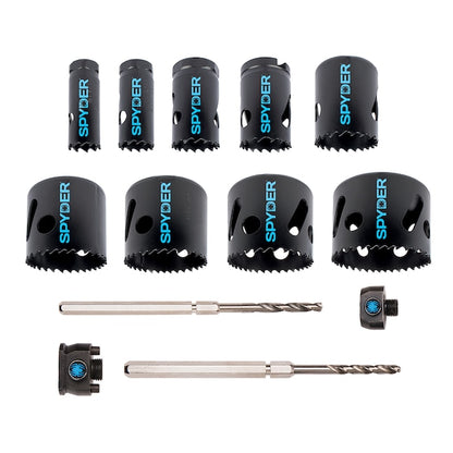 Spyder Piece Bi-Metal Hole Saw Kit - 13 Pc