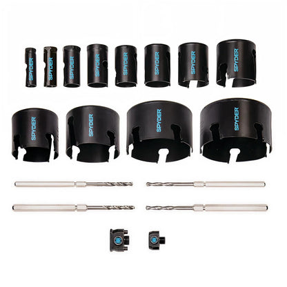 Spyder Tungsten Carbide Tipped Hole Saw Kit - 18 Pc