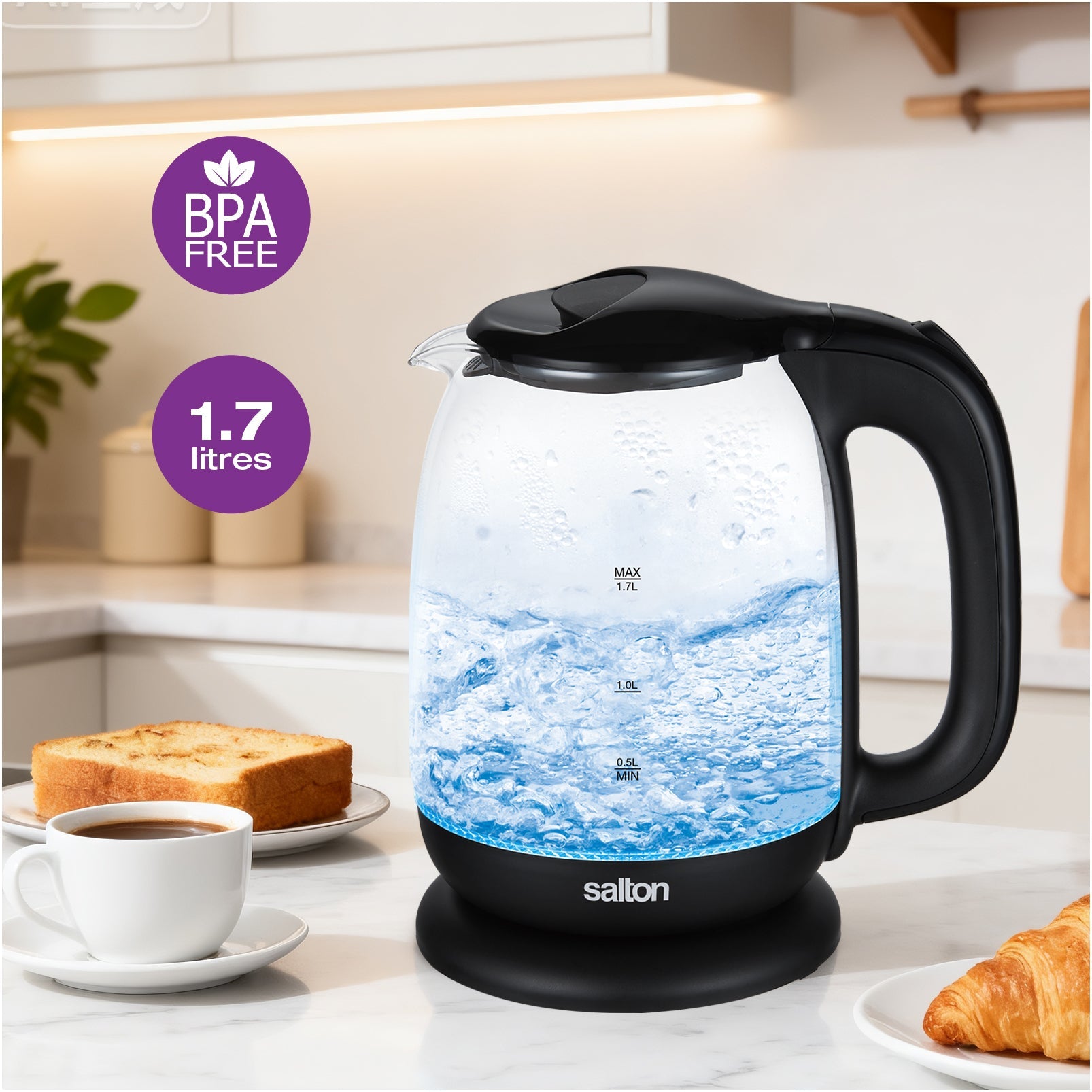 Salton Cordless Electric Glass Kettle