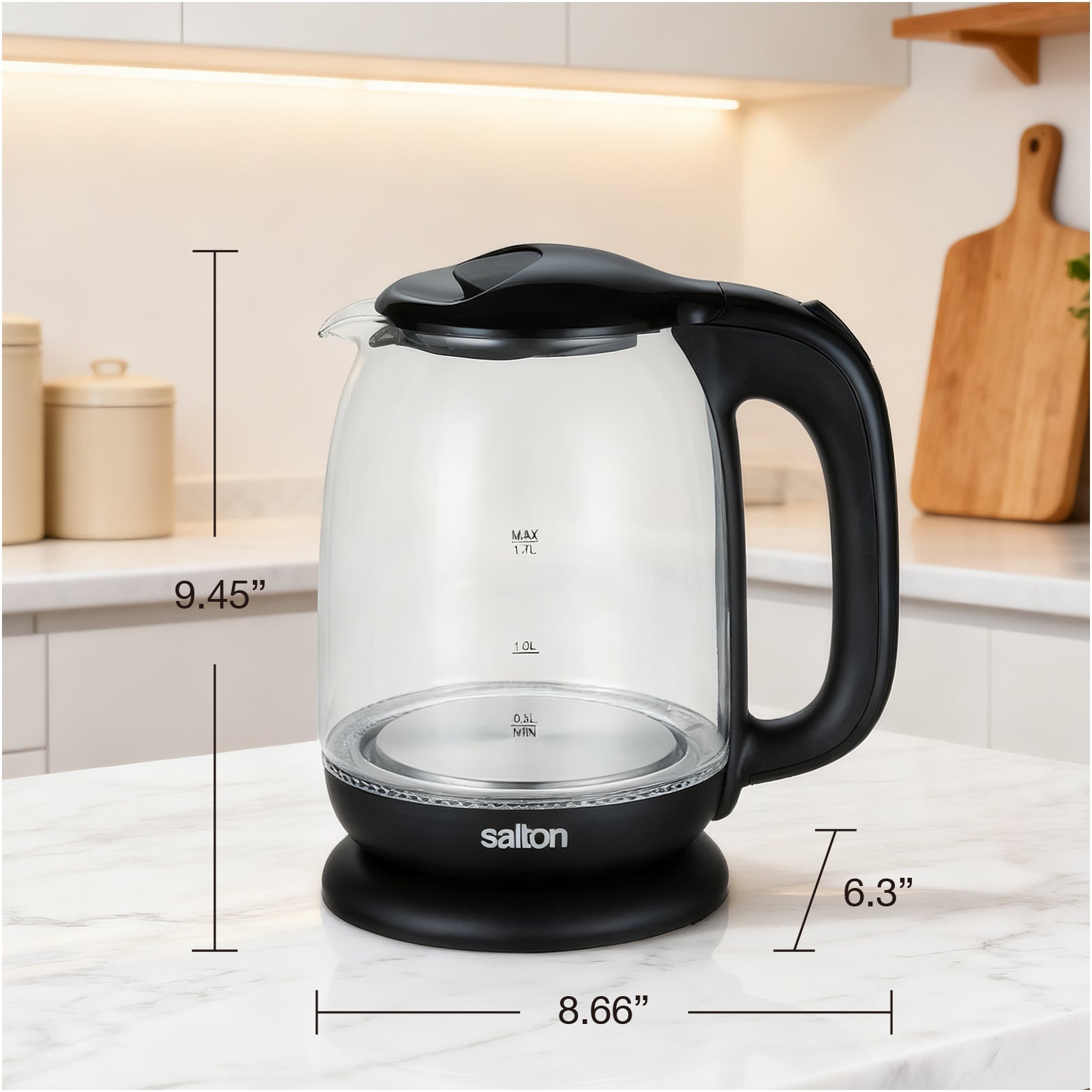 Salton Cordless Electric Glass Kettle