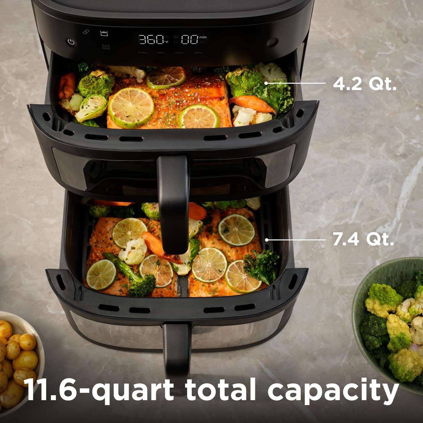 Frigidaire DualZone Air Fryer - Black