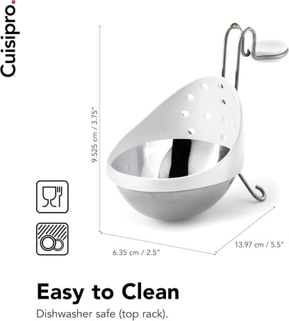 Cuisipro Stainless Steel Egg Poacher - Set of 2 - Multicolored