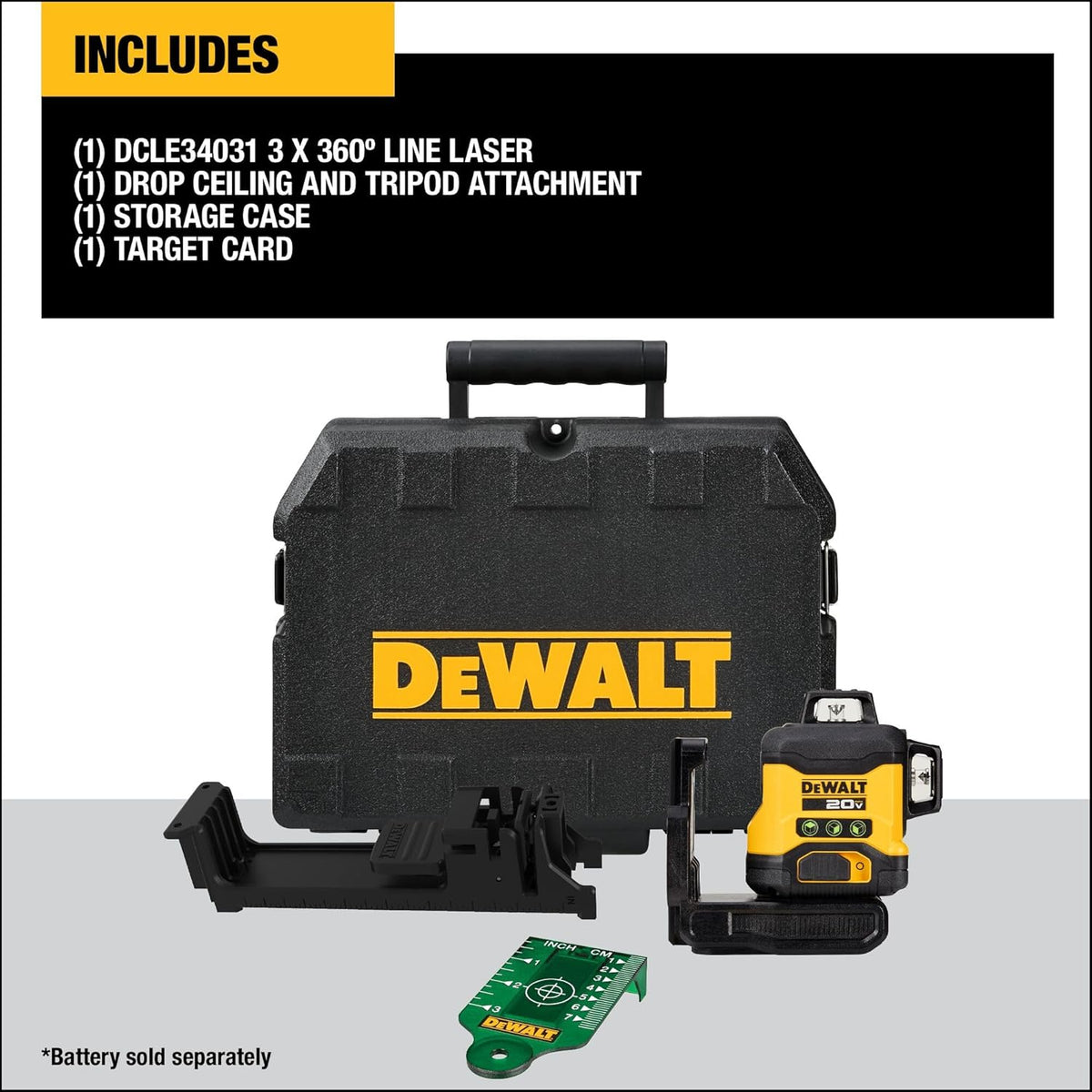 Niveau laser Dewalt 20V Max - Outil nu uniquement - Vert