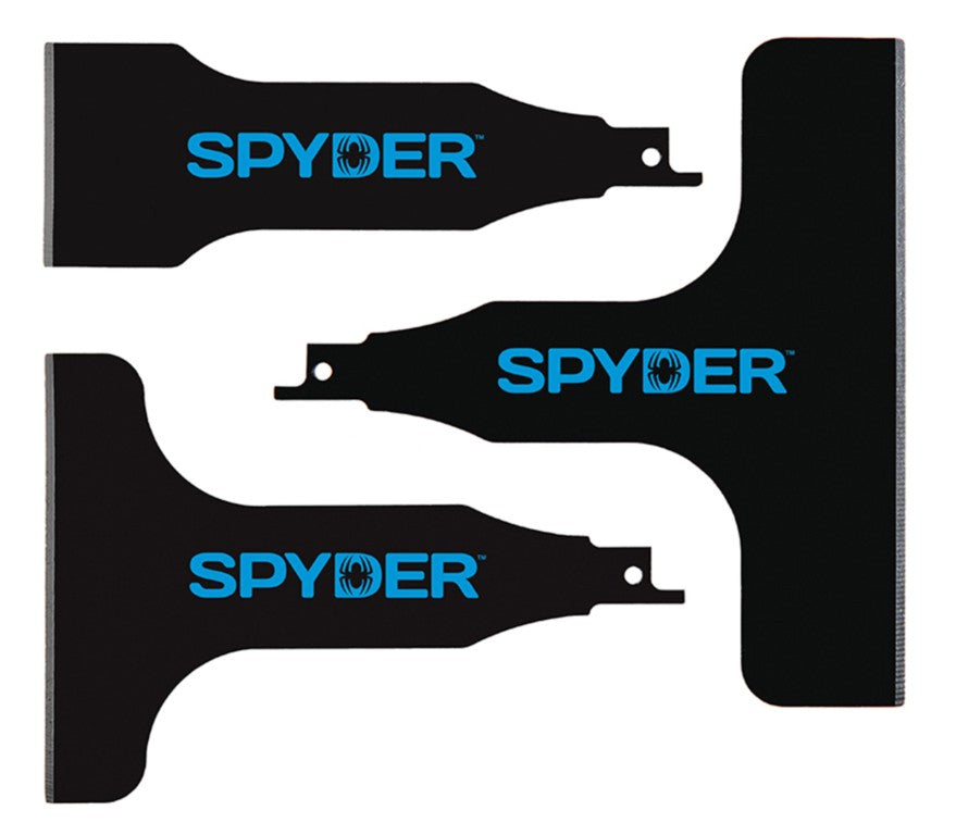 Spyder Scraper Blade Attachment Set for Reciprocating Saws - 3 Pc