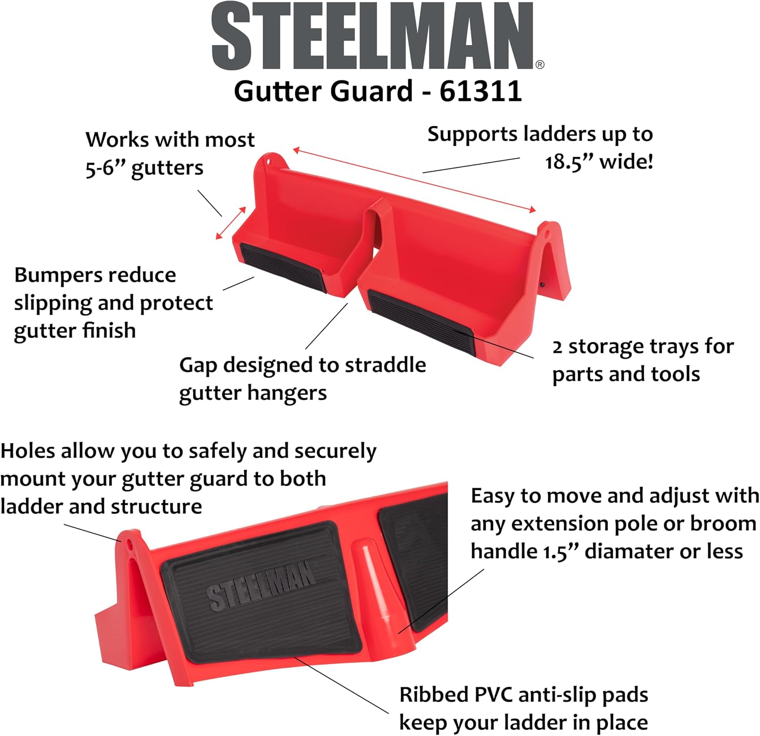 Steelman-Gutter Guard Ladder Stabilizer