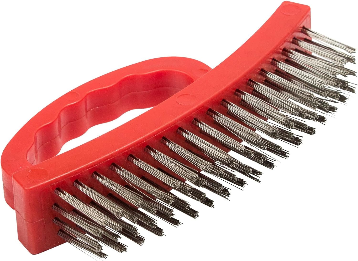 Steelman-Stainless Steel Bristle Plastic Wire Brush
