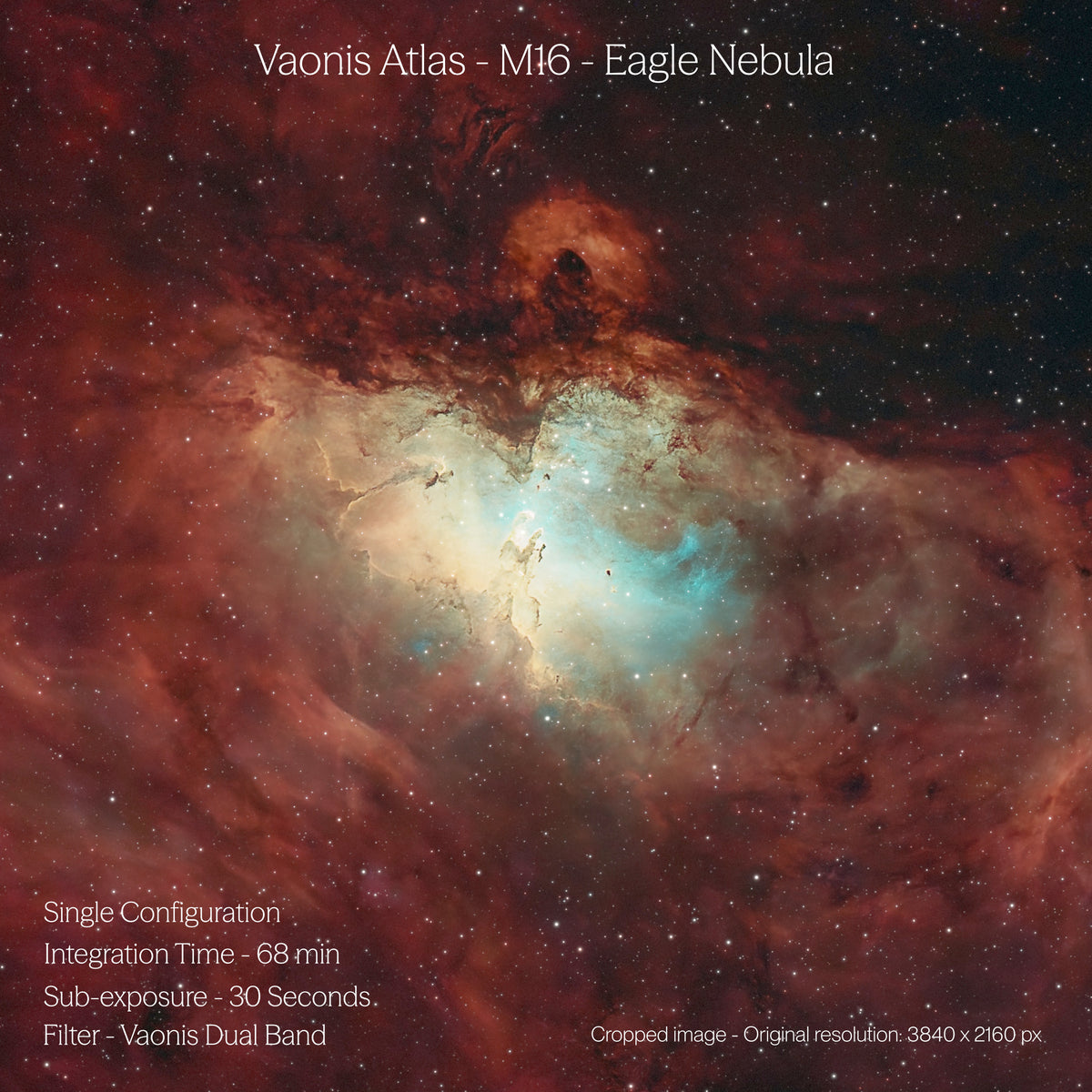 Vaonis Atlas 80mm Télescope intelligent Apochromatique avec capteur Sony IMX585 - 2 Modules