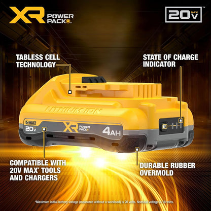 Dewalt 20V Max Battery & Charger Combo XR Powerpack
