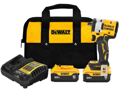 Dewalt 1/2" 20V Max Atomic Cordless Impact Wrench with Hog Ring Anvil Kit
