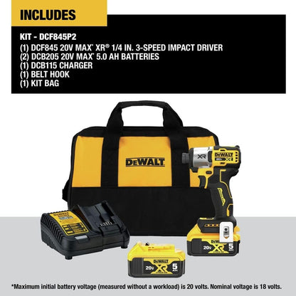 Dewalt 20V Max Cordless Impact Driver with Charger