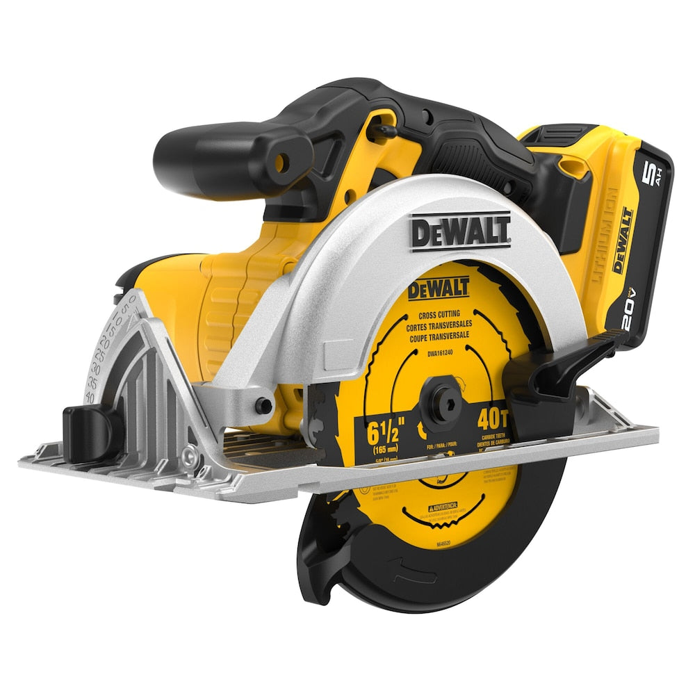 Dewalt 20V Max 6-1/2" Circular Saw w/ 1 Battery And Kit Box