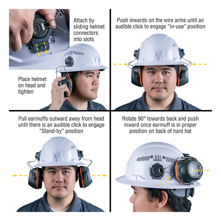 Klein Tools - Hard Hat + Earmuff Bundle