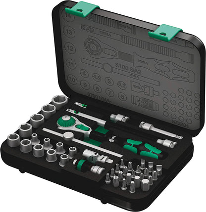 Wera 8100 SB 2 Zyklop Jeu de 43 clés à cliquet métriques 3/8
